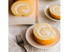 松軟可口的奶油香草蛋糕卷！